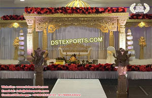 Mandril de boda tallado en fibra, diseño excelente de Malasia, para boda, Indio del Sur, diseño de Mandala - Product Image 6