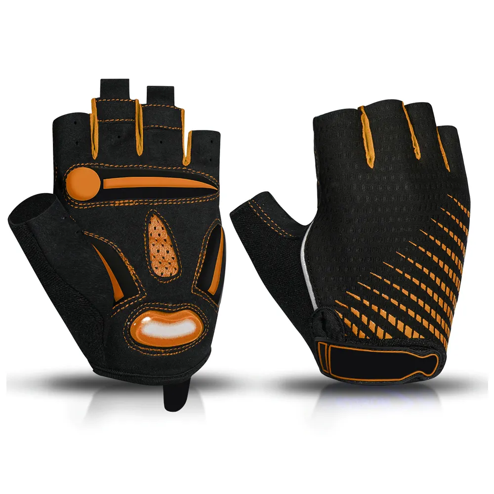 OEM Customized Anti-slip Bicycle Bike Riding Sport Half Finger Unisex Cycling Gloves Men Wear Cycling Gloves