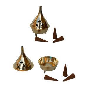 Brûleur d'encens en laiton traditionnel meilleure qualité fait à la main en gros à faible coût - Product Image 5