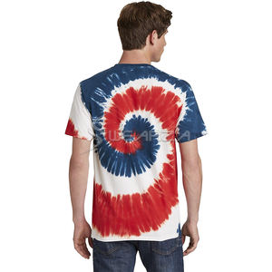 2025 Nuevo diseño al por mayor OEM y ODM servicio personalizado Tie Dye hombres ropa de calle camisetas - Product Image 2