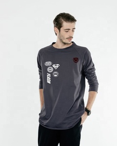 เสื้อยืดผ้าฝ้าย100% ฤดูร้อนของผู้ชายพิมพ์โลโก้แบรนด์ของคุณแบบกำหนดเอง - Product Image 1