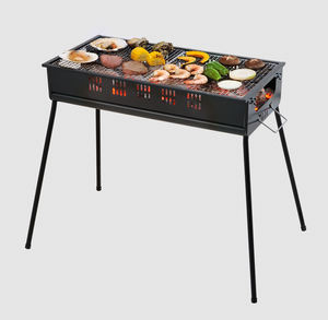 Barbacoa de carbón al aire libre, estufa de acero, fácil de montar, portátil - Product Image 6