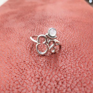 เครื่องประดับชั้นดีทันสมัยสำหรับสุภาพสตรีแหวนเงินประดับเพชรมูนสโตนสไตล์วินเทจแบบฝาปิด - Product Image 3