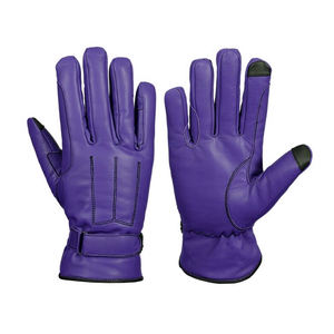 Gants d'hiver en cuir équestre exceptionnels Micro tissu Équipement de sécurité de course personnalisé OEM - Product Image 1