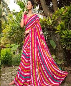 Nouveau saree en soie douce brute à la mode avec chemisier non cousu vêtements de fête prix de gros fabrication vêtement ethnique vêtement surat - Product Image 5