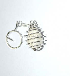 Wholesaler of <b>Rainbow</b> MoonStone Tumbled Keychain | Get <b>Rainbow</b> MoonStone Tumbled Keychain - Product Image 1