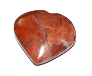 Piedra en forma de corazones hinchados jaspe rojo - Product Image 1