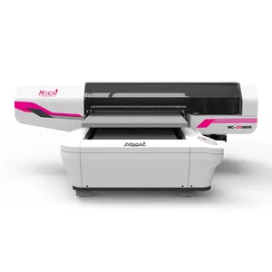 광주 Nuocai 최신 6090 디지털 uv led 평판 광택 스폿 컬러 프린터