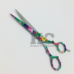 Tijeras personalizadas, tijeras de corte de pelo de acero inoxidable de 6 pulgadas con punta de hoja afilada Roma para salones de belleza y peluquería, logotipo de visón - Product Image 5