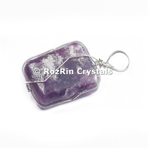 Beautiful Looking Semiprecious Hematite Wire <b>Wrap</b> Pendant - Product Image 6