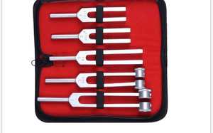 Horquilla 3 uds de aleación de aluminio de plata neurológico tenedor y martillo de percusión conjunto juego de horquillas de afinación - Product Image 3