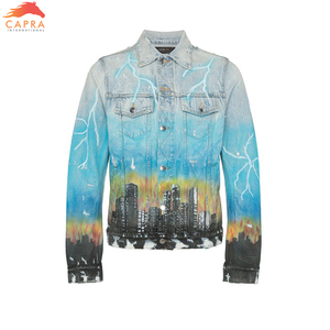 Chaqueta Casual de Mezclilla Clásica para Hombre, de Alta Calidad, con Diseño Desgastado, Ecológica, Transpirable, Reversible, Nuevo Diseño para Invierno, Venta al Por Mayor - Product Image 4