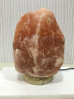 Lampe de sel de l'Himalaya rose clair, matériau organique, certifiée ISO/Santé, objet de collection artistique, thème ange sculpté Sian européen