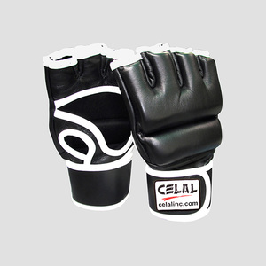 Gants Pro Mma pour entraînement de boxe et Arts martiaux, Logo personnalisé, gants Mma demi-doigt en cuir véritable - Product Image 6
