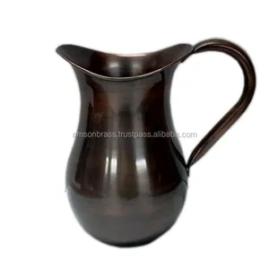 Antique Finishes Classic Design Pure Copper Pitcher Best Quality Pure Copper Water Jug For Drinking Handmade