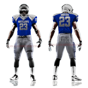 Vente en gros 2024 personnalisé prix usine haute qualité respirant 100% polyester maillot de football américain personnalisé Sublimation hommes - Product Image 4