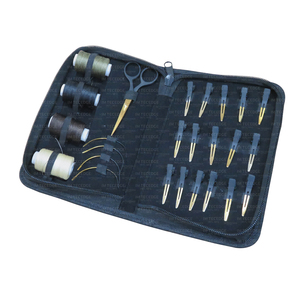 El kit de herramientas de extensión de cabello Mini Salon de alta calidad incluye pinza de pelo de tijera C aguja y alicates de costura de hilo de tejer - Product Image 1