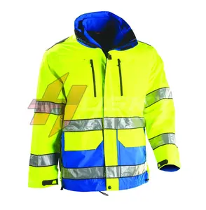 도매 높은 가시성 안전 재킷 반사 안전 남성 재킷 작업 착용 재킷