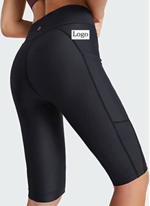 Hot Selling <b>Womens</b> Knee Length Long <b>Swim</b> <b>Shorts</b> High Waisted <b>Swim</b> Capris Pants With Pockets From Bangladesh - Product Image 3