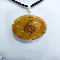 Collier Pendentif Orgone Orgonite Cube de Metatron Chakra EMF de Qualité Supérieure pour Guérison Reiki, Fait Main, AAMEENA AGATE
