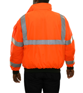 Chaqueta de congelador personalizada, diseño Oem, seguridad de invierno, reflectante, hi vis, venta al por mayor - Product Image 6