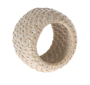 Nouvel arrivage : Anneau de serviette en rotin naturel écologique pour hôtel, maison, fête, support de vaisselle - Product Image 4