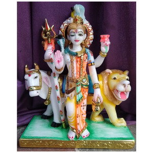 Marbre italien Seigneur Ardhanarishvara Statue de Dieu - Product Image 1