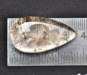 หินอัญมณีสีทอง Cabochon Rutile ควอตซ์คู่ Cabochon ควอตซ์พลอยหลวม Cabochon - Product Image 4
