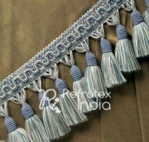Classic Design <b>Tassel</b> <b>Fringe</b> Bulk Supplier and Manufacture by Refratex India Made in India for Best Quality and Low Price - Product Image 1