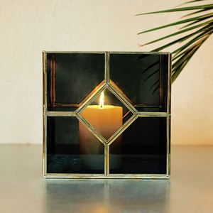 Candelabro decorativo de farol de Navidad de Metal y vidrio personalizado de alta calidad para decoración del hogar precio al por mayor - Product Image 3