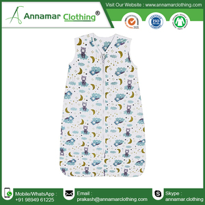 Top venta certificado 100 algodón orgánico bebé saco de dormir de bebé de alta calidad para bebés unisex con personalización - Product Image 2