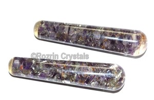 Varitas de masaje suave de amatista, orgona, amatista, oferta - Product Image 2