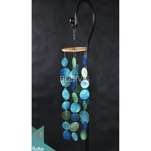 2021 precio personalizado hecho a mano concha de mar Natural Windchimes alta calidad hogar jardín decoración multicolor estilo redondo - Product Image 3