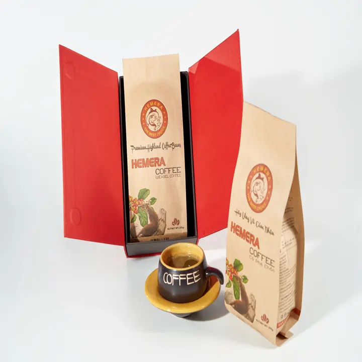 कॉफी बीन-100% प्रीमियम प्रामाणिक Kopi Luwak (सीविट) वियतनाम से कॉफी