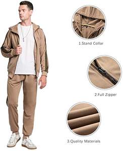 Chándal con cremallera personalizado hecho en fábrica, chándal de lana de algodón 100% de alta calidad, chándal de maternidad para correr al por mayor para hombres y mujeres - Product Image 1