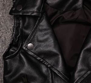 Gilet en cuir pour moto d'hiver décontracté pour homme Vêtement d'extérieur en cuir de vache véritable respirant - Product Image 3