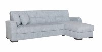 Ensemble de canapé-lit d'angle, best-seller, style européen moderne, tissu durable, design en forme de L, dossier séparé, pieds en plastique, accoudoirs droits, 1