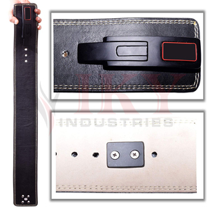 เข็มขัดยกน้ำหนักหนัง,เข็มขัดหนังสำหรับการออกกำลังกายในยิมฟิตเนส - Product Image 5