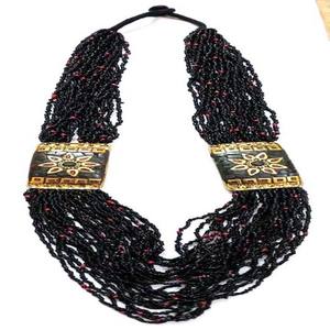 Collar de cuentas de semillas para manualidades, joyería artificial de moda india hecha a mano, joyería artesanal, NK-20267 - Product Image 1