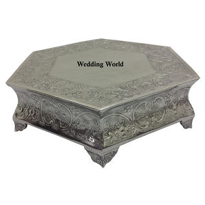 Soporte de pastel de primera calidad, forma redonda, nuevo, decorativo, chapado en oro, soporte de pastel de diseño decorativo, nuevo - Product Image 4