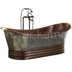 อ่างอาบน้ำนิกเกิลคอนสแตนตินโมเสคคอปเปอร์แบบสองชั้น - Product Image 1