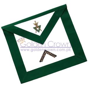 Degré maçonnique AMD Tablier brodé à la main-Maître adorable | Fournisseur de tablier maçonnique Regalia - Product Image 1