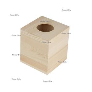 Boîte à mouchoirs en bois au design classique, qualité supérieure, grande taille, pour la maison et la cuisine - Product Image 1