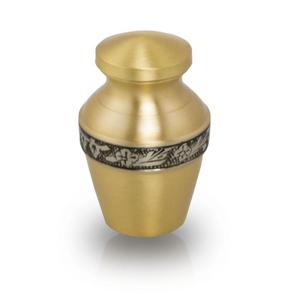 Vente chaude de haute qualité fabriqué à la main prêt à expédier des souvenirs de crémation en laiton pour les restes humains Mini urne pour les cendres - Product Image 6