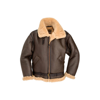 Veste aviateur en véritable peau de mouton pour l'hiver 2023 / Veste d'hiver en fourrure de mouton blanc véritable / Dernière veste en fourrure de mouton pour hommes