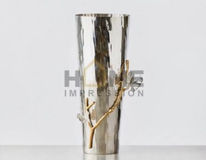 Calla Lilly Métal Fleur Et Branches Décoratif Fleur De Cerisier Vase En Métal Pour La Maison Hôtel Table Top Vases À Fleurs Pour Offre Spéciale - Product Image 4