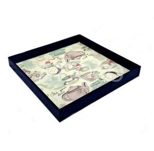 Meilleure vente plateau carré en MDF plateau de service en bois imprimé numérique multicolore plateau émaillé élégant design moderne et dernier cri - Product Image 1