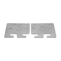 Connecteur de lit robuste en fer avec finition zinc et placage barillet, pour mobilier de chambre traditionnel