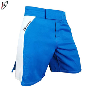 OEM <b>White</b> Blue Design Sublimated MMA and Boxing <b>Shorts</b> for Male and Female Athletes New Fighting and <b>Gym</b> Wear - Product Image 3