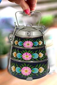 High Quality Colorful Stainless Steel Bento Lunchbox Printed Hot <b>Tiffin</b> for Food Best Rectangle Shape - Product Image 5